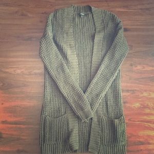 Express Olive Caridigan
